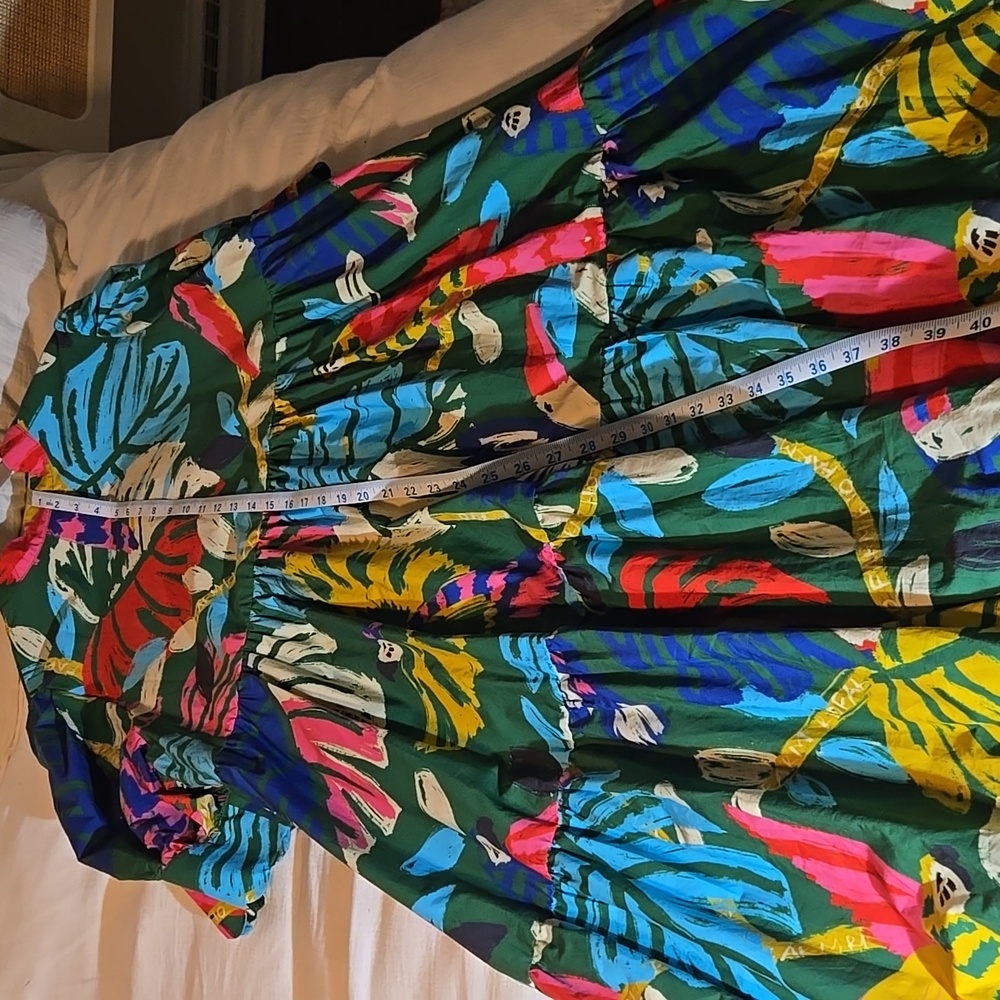 FARM Rio Navy Multicolor Tropical-Print Button Maxi Dress - Picture 6 of 11
